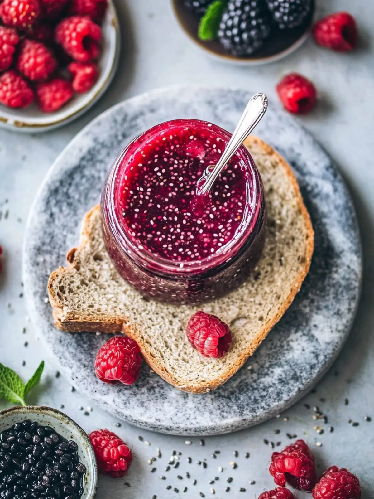 Delicious Chia Seed Jam: Fresh Berry Bliss Awaits 3 Chia Seed Jam