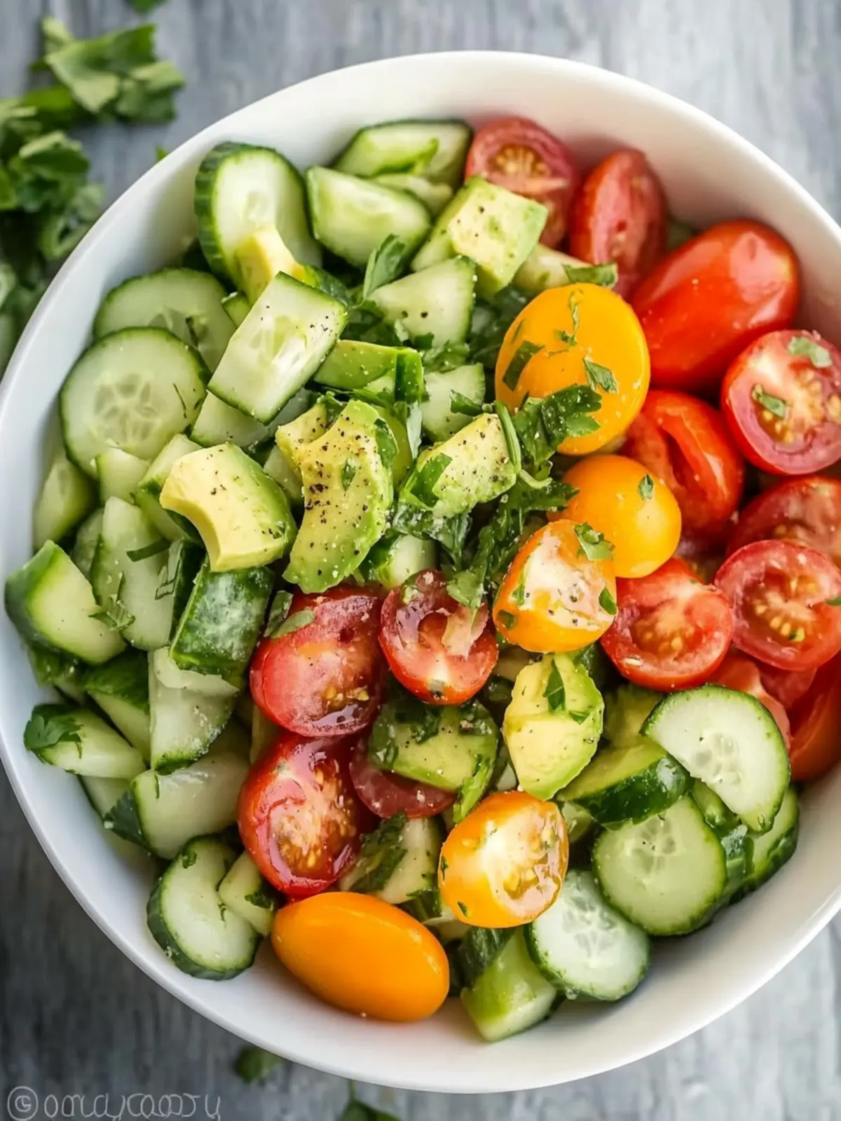 Fresh Cucumber Tomato Avocado Salad for Vibrant Summer Days 3 Cucumber Tomato Avocado Salad