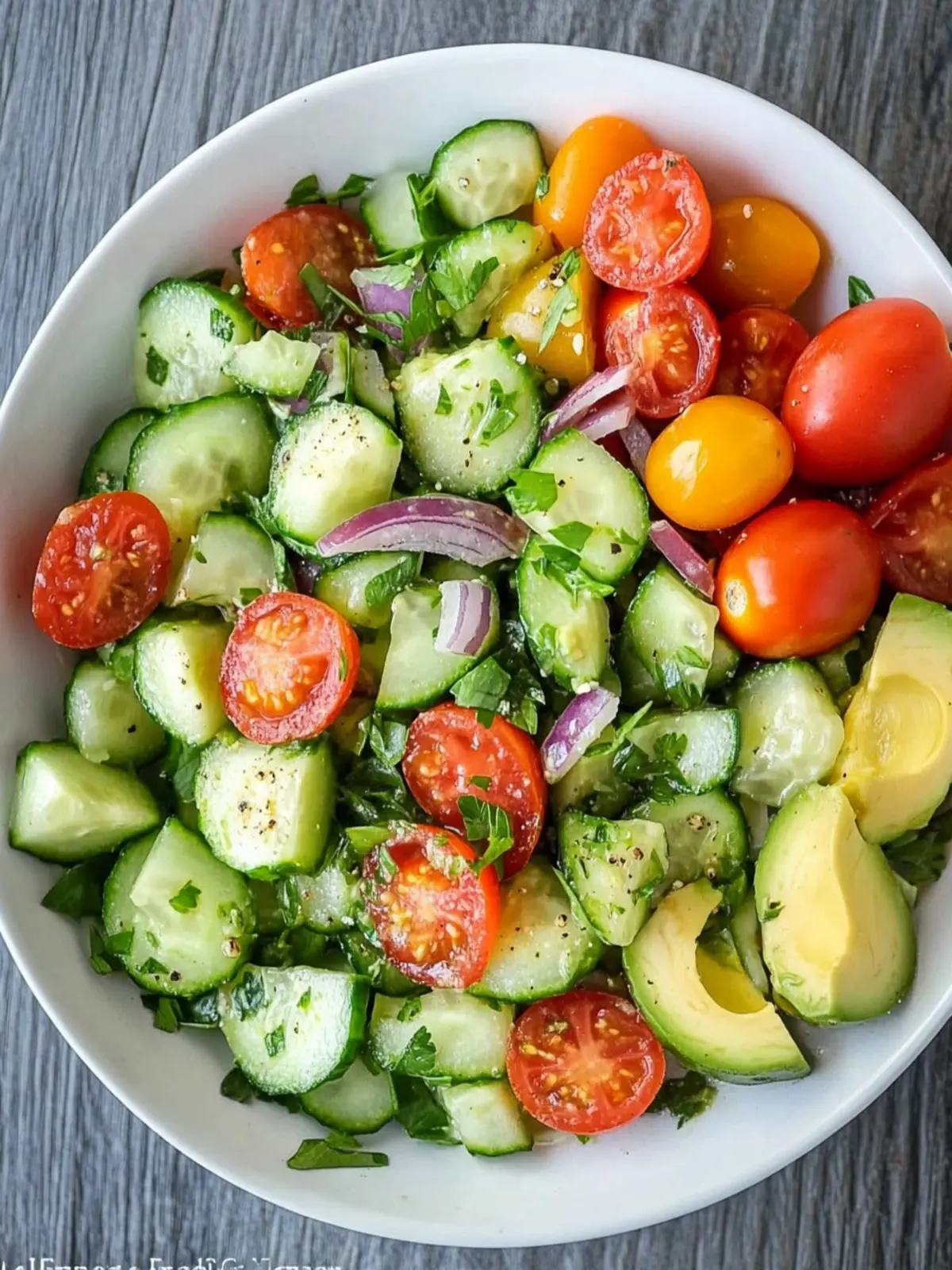 Fresh Cucumber Tomato Avocado Salad for Vibrant Summer Days 2 Cucumber Tomato Avocado Salad
