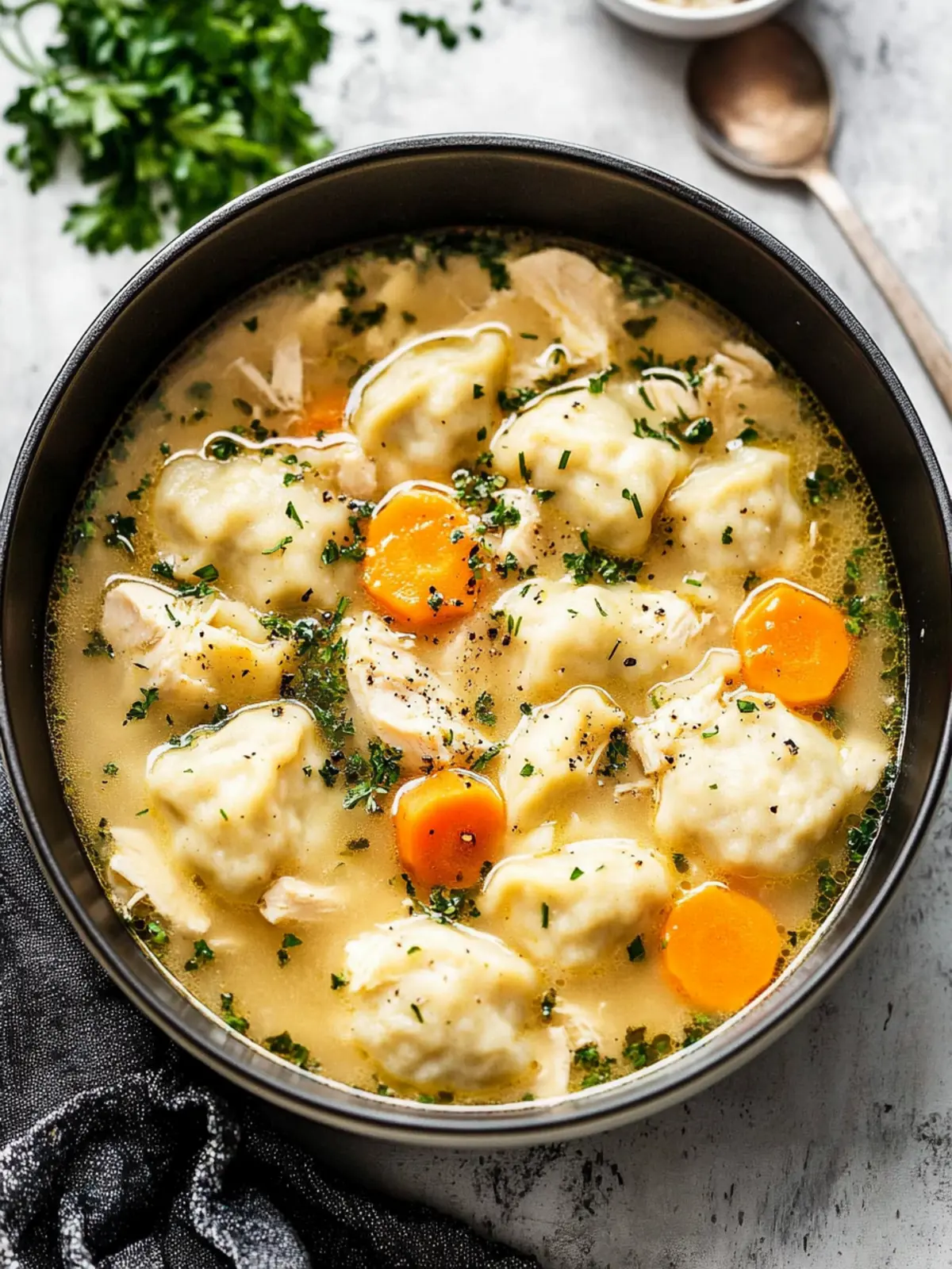 One Pot Chicken Dumpling Soup that Feels Like Home 3 One Pot Chicken Dumpling Soup