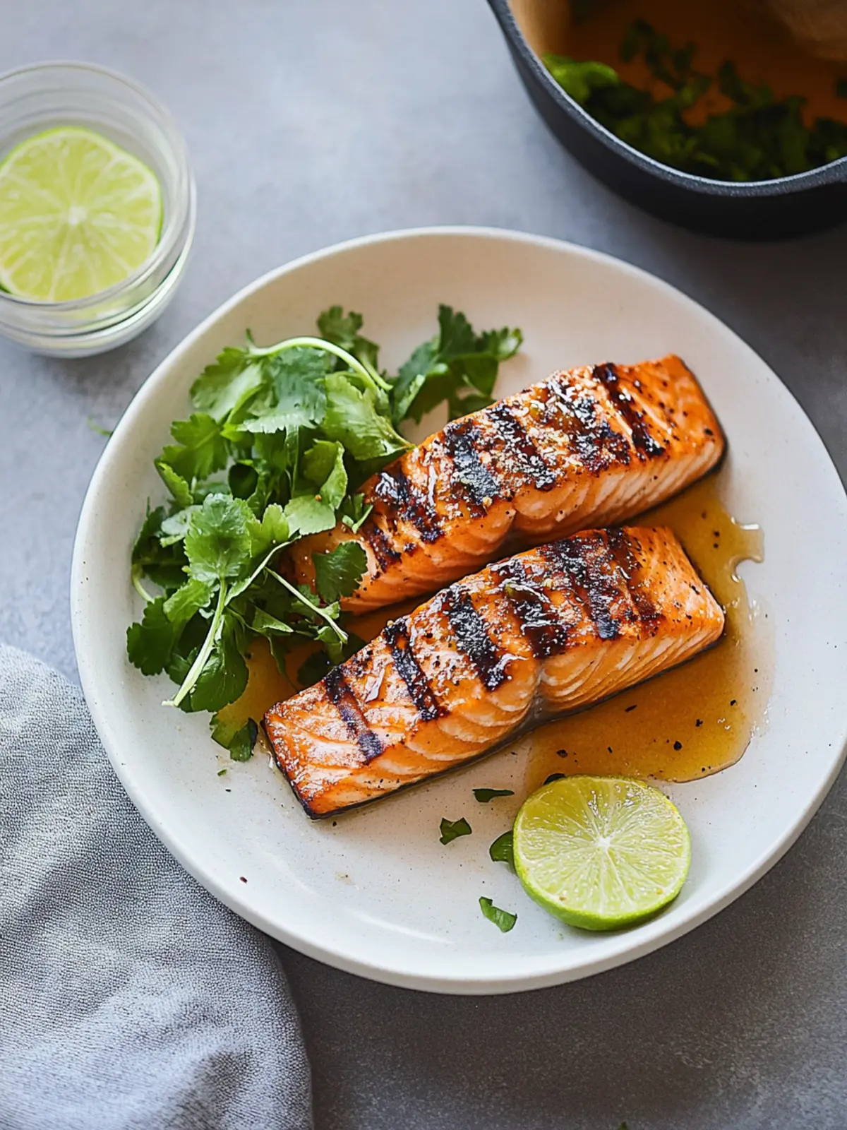 Grilled Salmon with Honey & Lime: A Delightful Summer Dish 2 Grilled Salmon With Honey & Lime