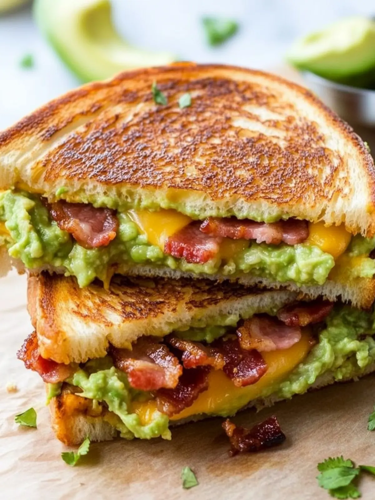 Mouthwatering Bacon Guacamole Grilled Cheese You’ll Crave 3 Bacon Guacamole Grilled Cheese