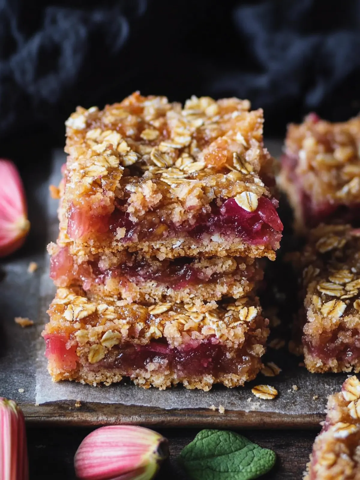 Amish Oatmeal Rhubarb Bars That Everyone Will Love 2 Amish Oatmeal Rhubarb Bars