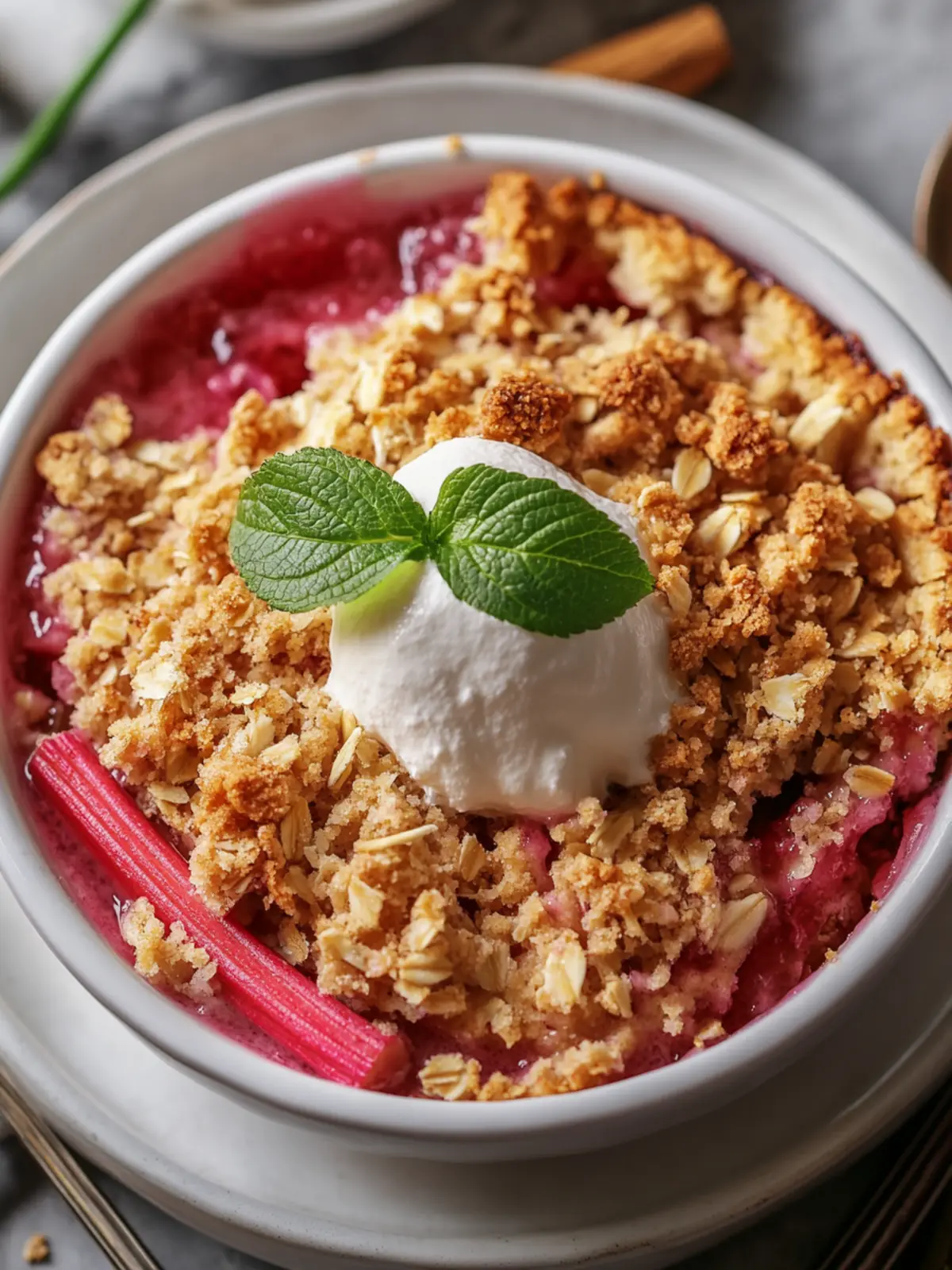 Delicious Rhubarb Crisp Recipe for Your Sweet Tooth Cravings 5 Rhubarb Crisp